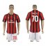 AC Milan #70 Bacca Home Soccer Club Jersey