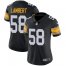 Nike Pittsburgh Steelers #58 Jack Lambert Black Alternate Womens Stitched NFL Vapor Untouchable Limited Jersey