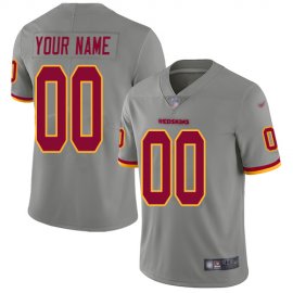 Nike Washington Redskins Customized Gray Mens Stitched NFL Limited Inverted Legend Jersey