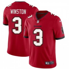 Tampa Bay Buccaneers #3 Jameis Winston Mens Nike Red Vapor Limited Jersey