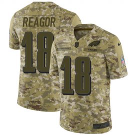Nike Philadelphia Eagles #18 Jalen Reagor Camo Mens Stitched NFL Limited 2018 Salute To Service Jersey