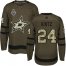 Adidas Dallas Stars #24 Roope Hintz Green Salute to Service 2020 Stanley Cup Final Stitched NHL Jersey