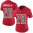 Nike Tampa Bay Buccaneers #28 Vernon Hargreaves III Red Womens Stitched NFL Limited Rush Jersey
