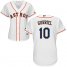 Houston Astros #10 Yuli Gurriel White Home Womens Stitched MLB Jersey