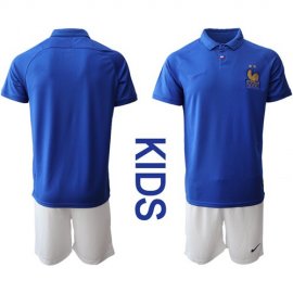 France Blank 100th Anniversary Edition Kid Soccer Country Jersey