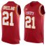 Nike Kansas City Chiefs #21 Bashaud Breeland Red Team Color Mens Stitched NFL Limited Tank Top Jersey