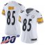 Nike Pittsburgh Steelers #85 Eric Ebron White Womens Stitched NFL 100th Season Vapor Untouchable Limited Jersey
