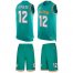 Nike Miami Dolphins #12 Bob Griese Aqua Green Team Color Mens Stitched NFL Limited Tank Top Suit Jersey