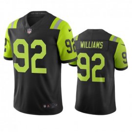 New York New York Jets #92 Leonard Williams Black Green Vapor Limited City Edition NFL Jersey