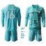 France #16 Mandanda Light Blue Goalkeeper Long Sleeves Kid Soccer Country Jersey