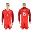 USA #6 Nagbe Away Long Sleeves Soccer Country Jersey
