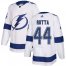 Adidas Tampa Bay Lightning #44 Jan Rutta White Road Authentic Youth Stitched NHL Jersey