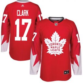 Adidas Toronto Maple Leafs #17 Wendel Clark Red Team Canada Authentic Stitched Youth NHL Jersey