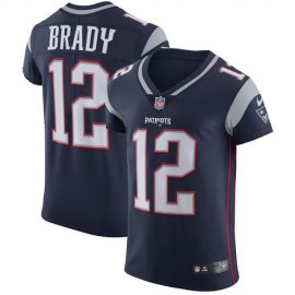 Nike New England Patriots #12 Tom Brady Navy Blue Team Color Mens Stitched NFL Vapor Untouchable Elite Jersey