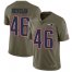 Nike New England Patriots #46 James Develin Olive Mens Stitched NFL Limited 2017 Salute To Service Jersey