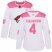 Adidas Arizona Coyotes #4 Niklas Hjalmarsson White/Pink Authentic Fashion Womens Stitched NHL Jersey