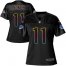 Nike Buffalo Bills #11 Zay Jones Black Womens NFL Fashion Game Jersey