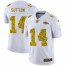 Denver Broncos #14 Courtland Sutton Mens Nike Flocked Leopard Print Vapor Limited NFL Jersey White