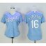 Kansas City Royals #16 Bo Jackson Light Blue Womens Alternate 1 Stitched MLB Jersey