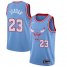 Bulls #23 Michael Jordan Blue Basketball Swingman City Edition 2019/20 Jersey