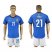 Italy #21 Pirlo Blue Home Soccer Country Jersey
