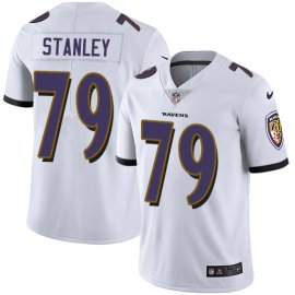 Nike Baltimore Ravens #79 Ronnie Stanley White Mens Stitched NFL Vapor Untouchable Limited Jersey