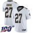 Nike New Orleans Saints #27 Malcolm Jenkins White Mens Stitched NFL 100th Season Vapor Untouchable Limited Jersey