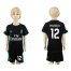 Real Madrid #12 Marcelo Away Kid Soccer Club Jersey