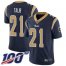 Nike Los Angeles Rams #21 Aqib Talib Navy Blue Team Color Mens Stitched NFL 100th Season Vapor Limited Jersey