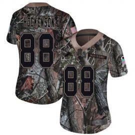 Nike Detroit Lions #88 T.J. Hockenson Camo Womens Stitched NFL Limited Rush Realtree Jersey