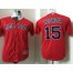 Boston Red Sox #15 Dustin Pedroia Red Cool Base Name On Back Stitched Youth MLB Jersey