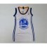 Womens Golden State Warriors #11 Klay Thompson White Dress NBA Fashion Jersey