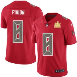 Nike Tampa Bay Buccaneers #8 Bradley Pinion Red Youth Super Bowl LV Champions Stitched NFL Limited Rush Jersey