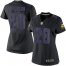 Nike Minnesota Vikings #28 Adrian Peterson Black Impact Womens Stitched NFL Limited Jersey