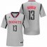 Mens Houston Rockets #13 James Harden adidas Silver New Swingman Alternate Jersey