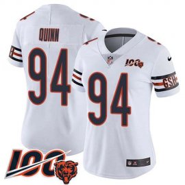 Nike Chicago Bears #94 Robert Quinn White Womens Stitched NFL 100th Season Vapor Untouchable Limited Jersey