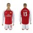 Arsenal #13 Ospina Red Home Long Sleeves Soccer Club Jersey