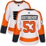 Adidas Philadelphia Flyers #53 Shayne Gostisbehere White Road Authentic Womens Stitched NHL Jersey