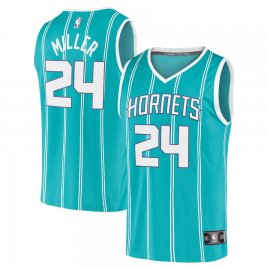 Brandon Miller Charlotte Hornets Fanatics Branded Youth 2023 NBA Draft First Round Pick Fast Break Replica Jersey – Icon Edition – Teal