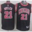 Chicago Bulls #21 Jimmy Butler Black Stitched Revolution 30 NBA Jersey New Style