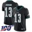 Nike Philadelphia Eagles #13 Nelson Agholor Black Alternate Mens Stitched NFL 100th Season Vapor Limited Jersey