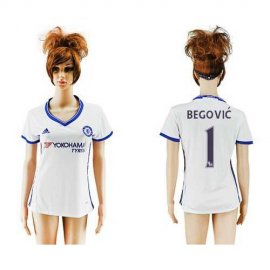 Womens Chelsea #1 Begovic Sec Away Soccer Club Jersey