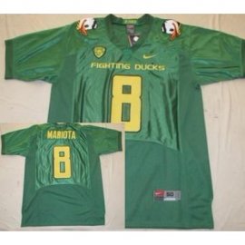 Oregon Ducks 8 Marcus Mariota Green Fighting NCAA Football Jerseys