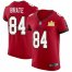Tampa Bay Buccaneers #84 Cameron Brate Mens Super Bowl LV Champions Patch Nike Red Vapor Elite Jersey