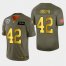 Raiders #42 Karl Joseph Mens Nike Olive Gold 2019 Salute to Service Limited NFL 100 Jersey
