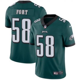 Nike Philadelphia Eagles #58 LJ Fort Midnight Green Team Color Mens Stitched NFL Vapor Untouchable Limited Jersey