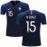 France #15 NZonzi Home Kid Soccer Country Jersey