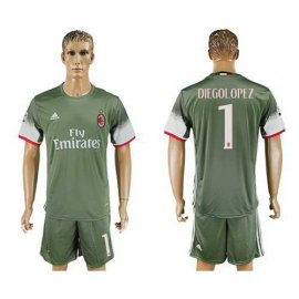 AC Milan #1 Diegolopez Sec Away Soccer Club Jersey