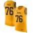 Nike Los Angeles Rams #76 Orlando Pace Gold Mens Stitched NFL Limited Rush Tank Top Jersey
