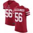Nike San Francisco 49ers #56 Kwon Alexander Red Team Color Mens Stitched NFL Vapor Untouchable Elite Jersey
